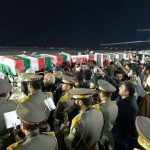 پیکر مطهر سردار سلیمانی و یاران شهیدش وارد میهن شد